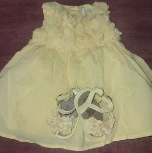 Baby girl sundress and sandals
